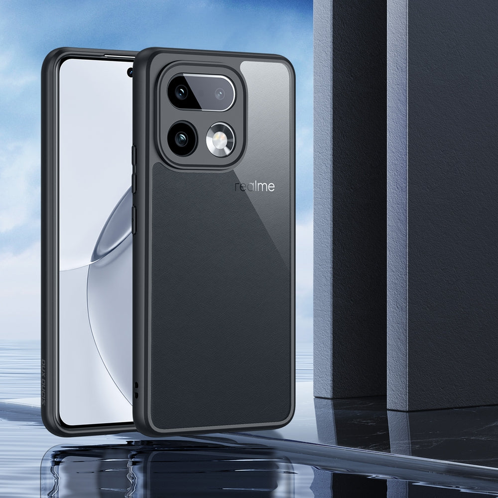 Handyhülle für Realme 16 Pro Plus, Dux Ducis Aimo, Transparent mit Schwarzen Rahmen