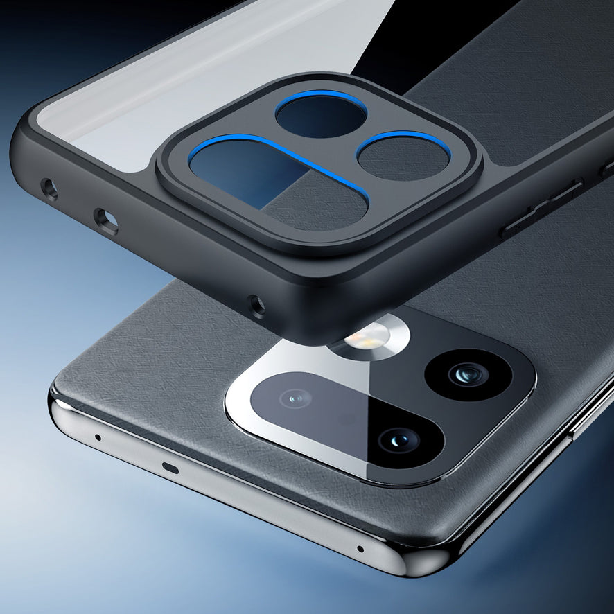 Handyhülle für Realme 16 Pro Plus, Dux Ducis Aimo, Transparent mit Schwarzen Rahmen