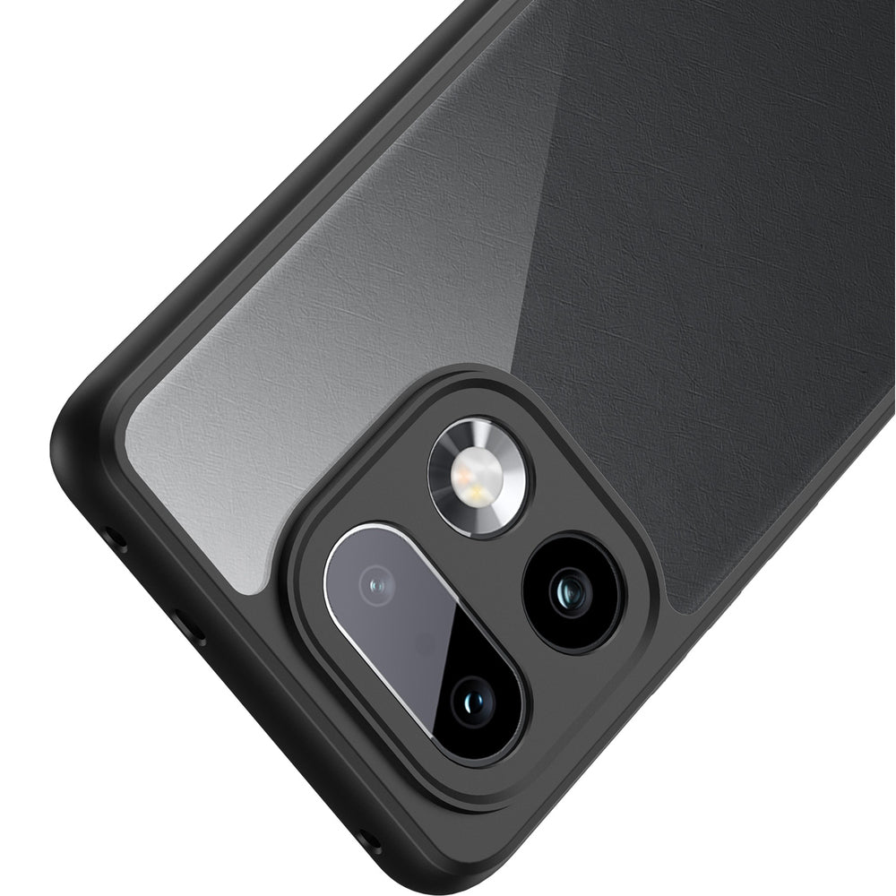 Handyhülle für Realme 16 Pro Plus, Dux Ducis Aimo, Transparent mit Schwarzen Rahmen