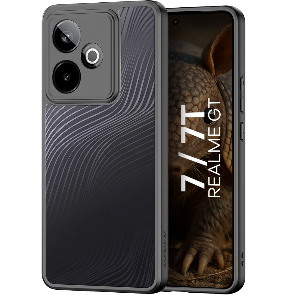 Handyhülle für Realme GT 7 / 7T, Dux Ducis Aimo, Schwarz und Transparent