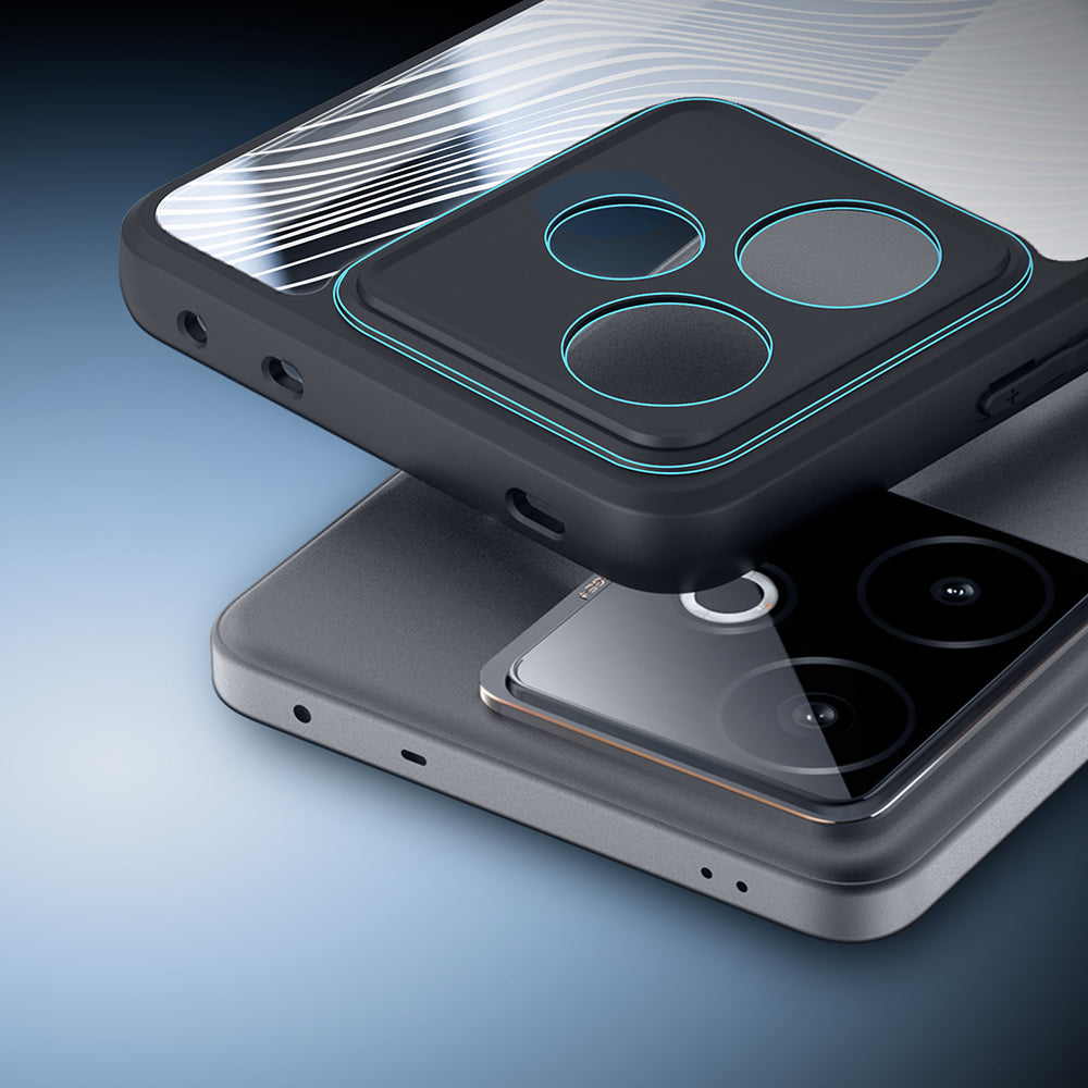 Handyhülle für Realme GT 7 / 7T, Dux Ducis Aimo, Schwarz und Transparent