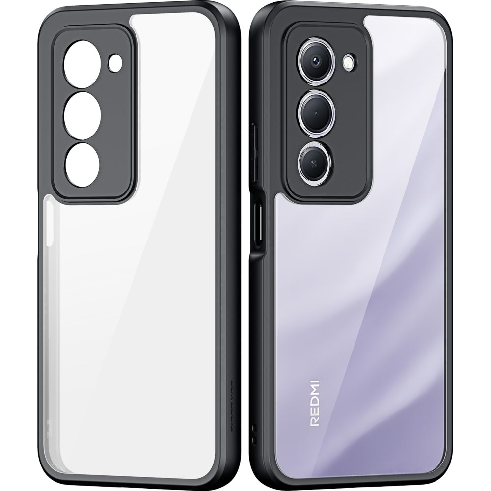 Handyhülle für Xiaomi Redmi 15 4G, Dux Ducis Aimo, Transparent mit schwarzen Rahmen