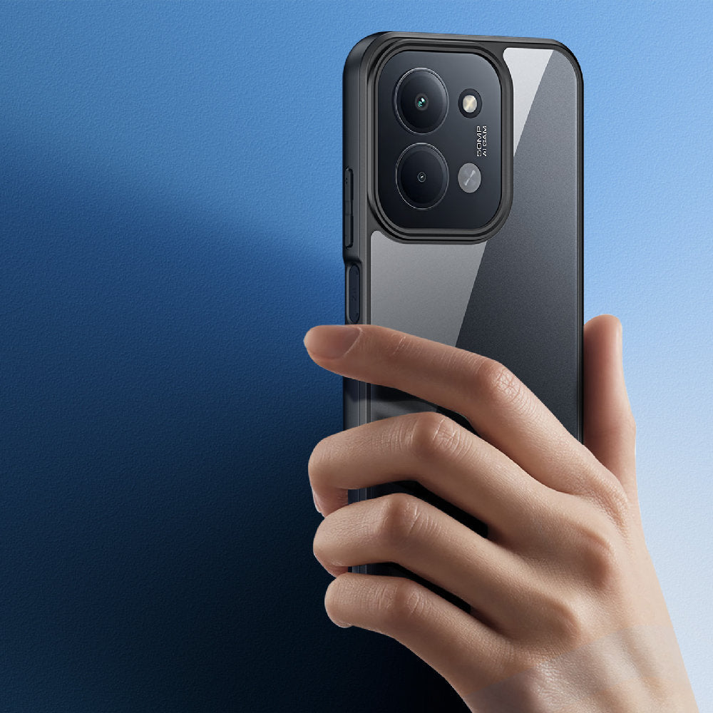 Handyhülle für Xiaomi Redmi 15C 5G, Dux Ducis Aimo, Transparent mit schwarzen Rahmen