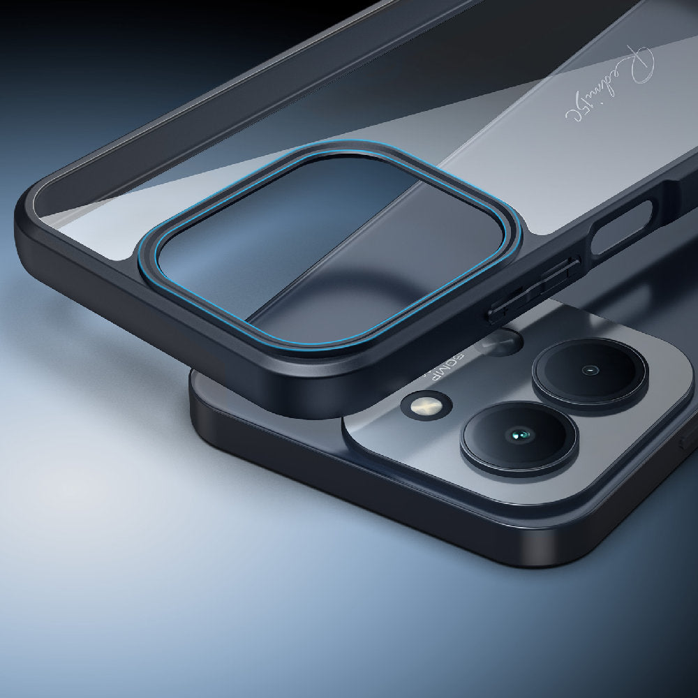 Handyhülle für Xiaomi Redmi 15C 5G, Dux Ducis Aimo, Transparent mit schwarzen Rahmen