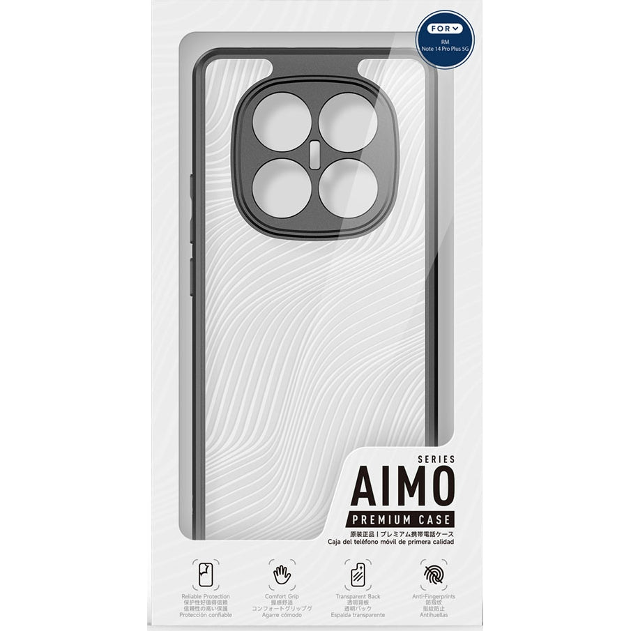 Handyhülle für Redmi Note 14 Pro Plus 5G, Dux Ducis Aimo, Schwarz und Transparent