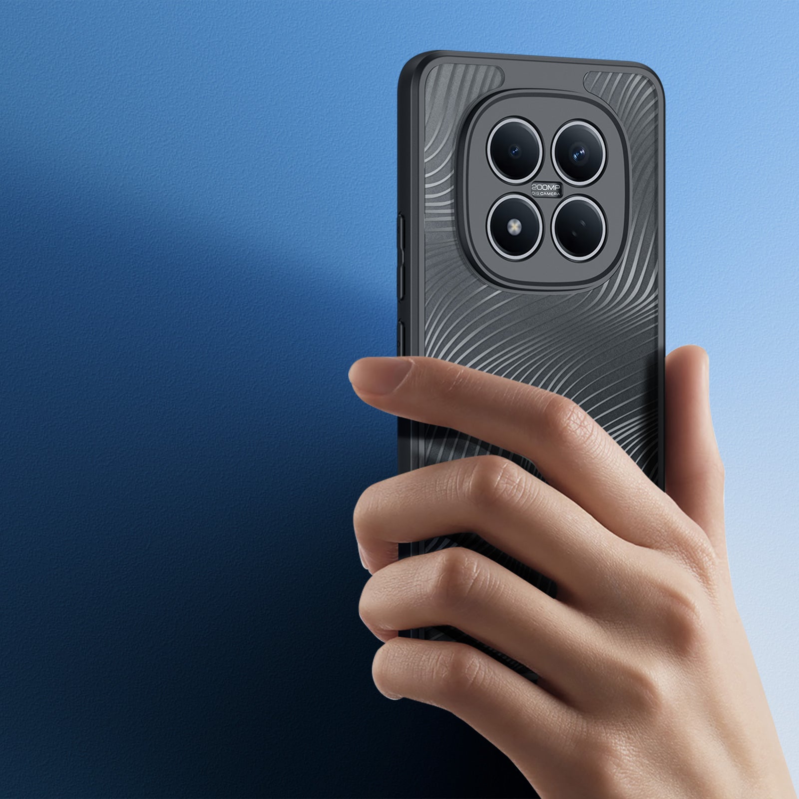 Handyhülle für Redmi Note 15 Pro 4G, Dux Ducis Aimo, Transparent mit Schwarzen Rahmen