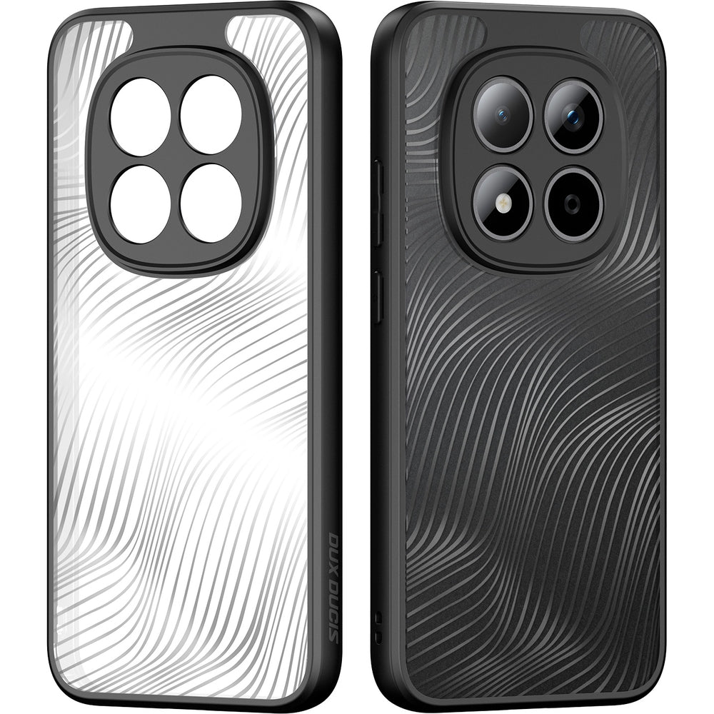 Handyhülle für Redmi Note 15 Pro 5G, Dux Ducis Aimo, Transparent mit Schwarzen Rahmen