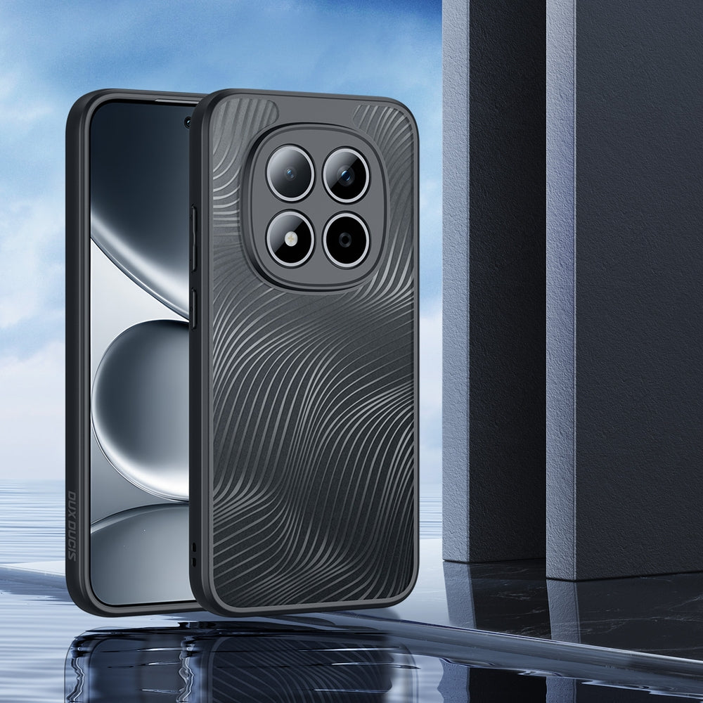 Handyhülle für Redmi Note 15 Pro 5G, Dux Ducis Aimo, Transparent mit Schwarzen Rahmen
