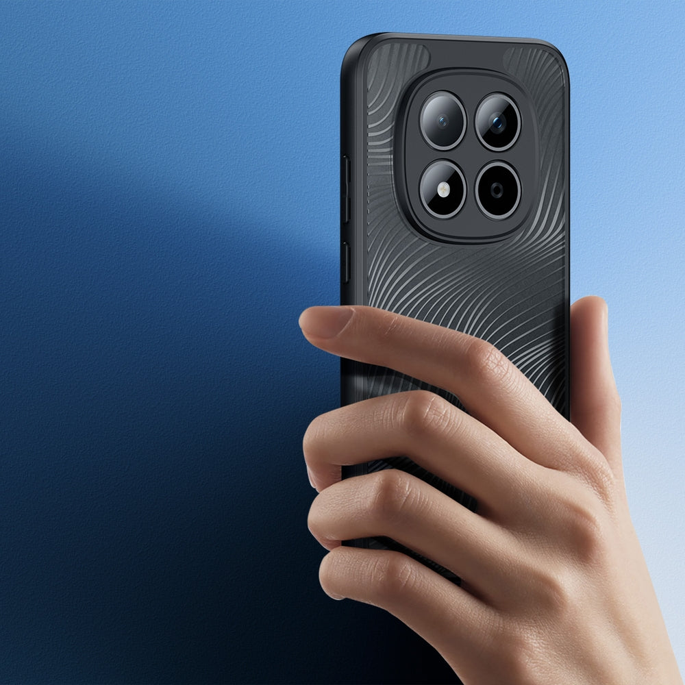 Handyhülle für Redmi Note 15 Pro 5G, Dux Ducis Aimo, Transparent mit Schwarzen Rahmen
