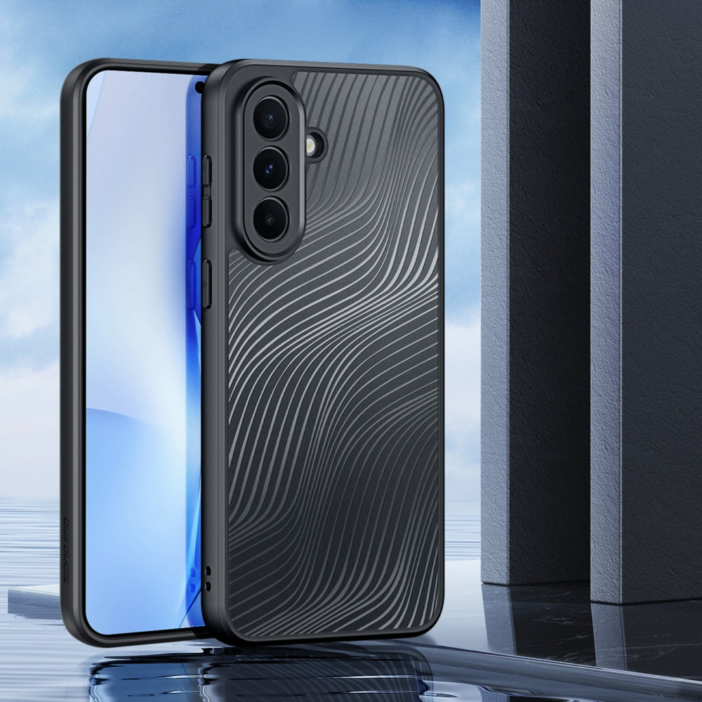 Handyhülle für Galaxy A37 5G, Dux Ducis Aimo, Transparent mit schwarzen Rahmen