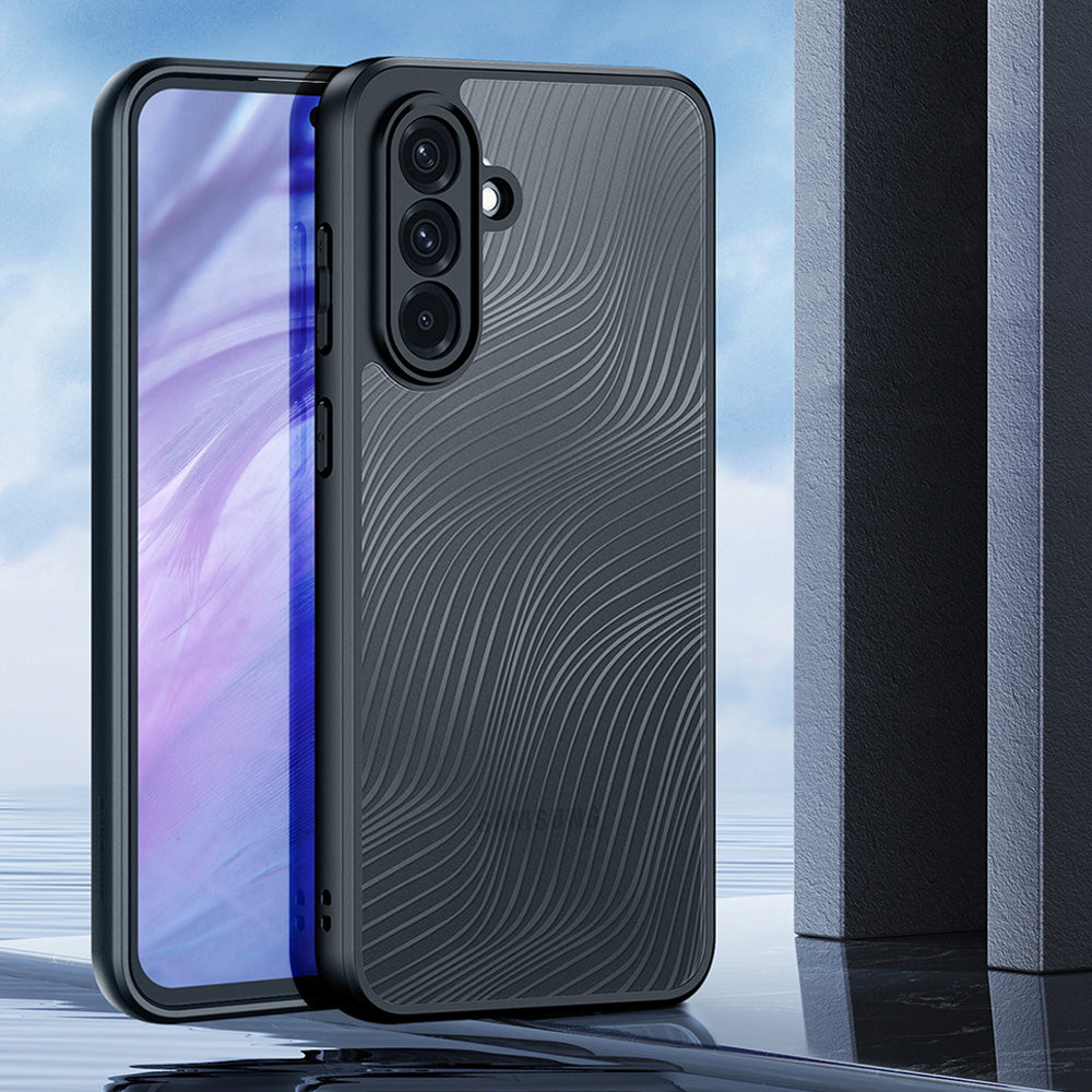 Handyhülle für Galaxy A56 5G / A36 5G, Dux Ducis Aimo, Transparent mit Schwarzen Rahmen