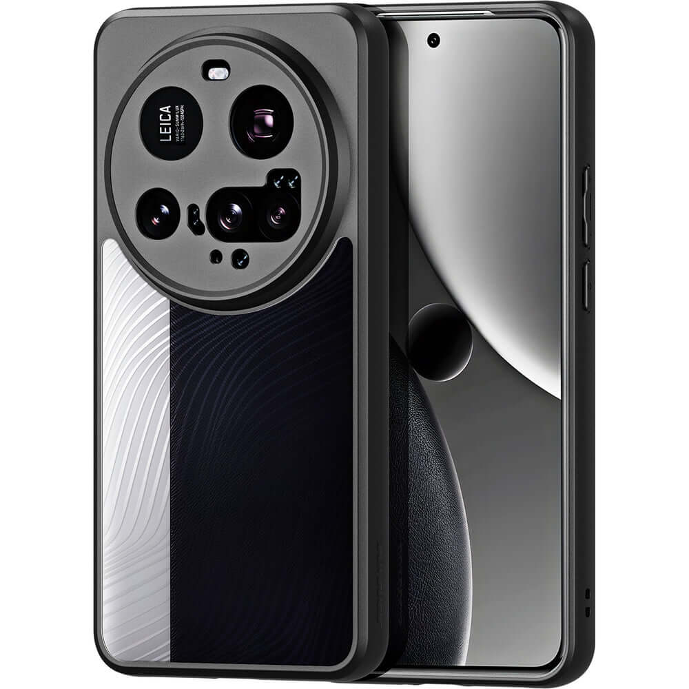 Handyhülle für Xiaomi 15 Ultra, Dux Ducis Aimo, Transparent mit Schwarzem Rahmen