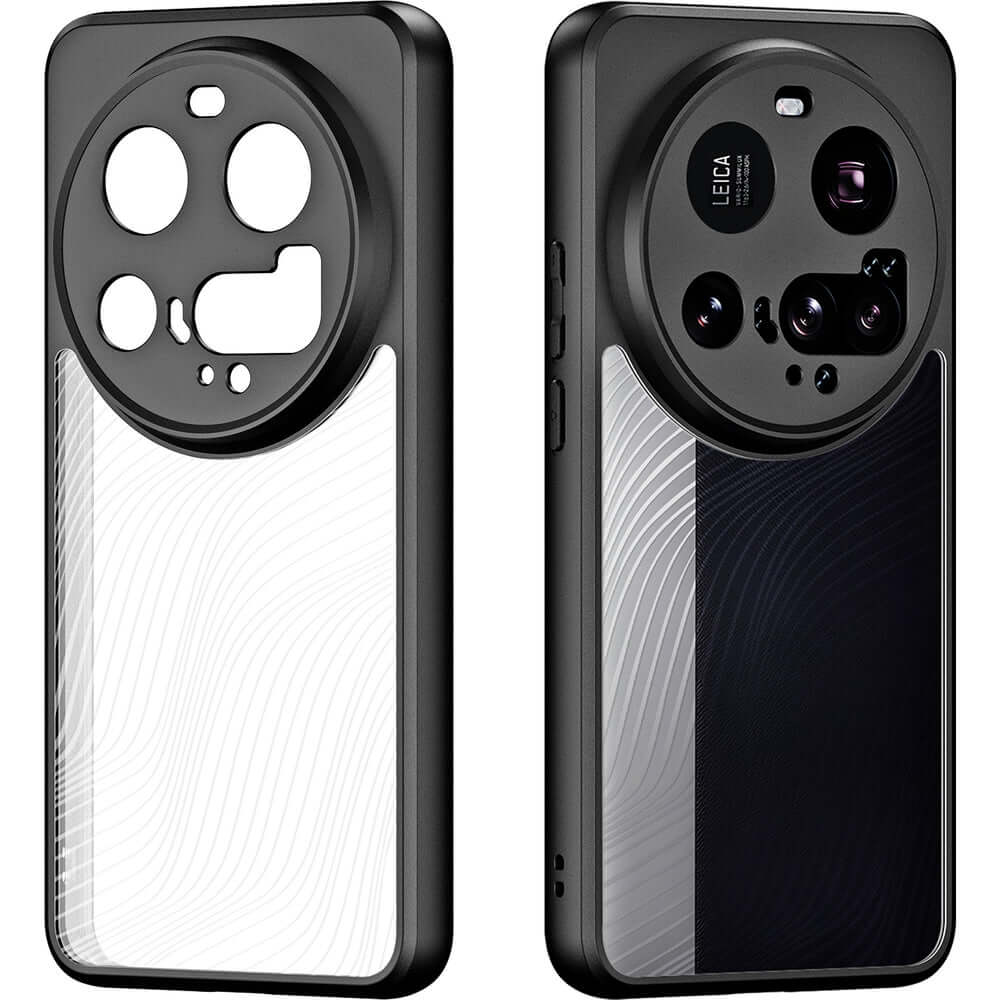 Handyhülle für Xiaomi 15 Ultra, Dux Ducis Aimo, Transparent mit Schwarzem Rahmen