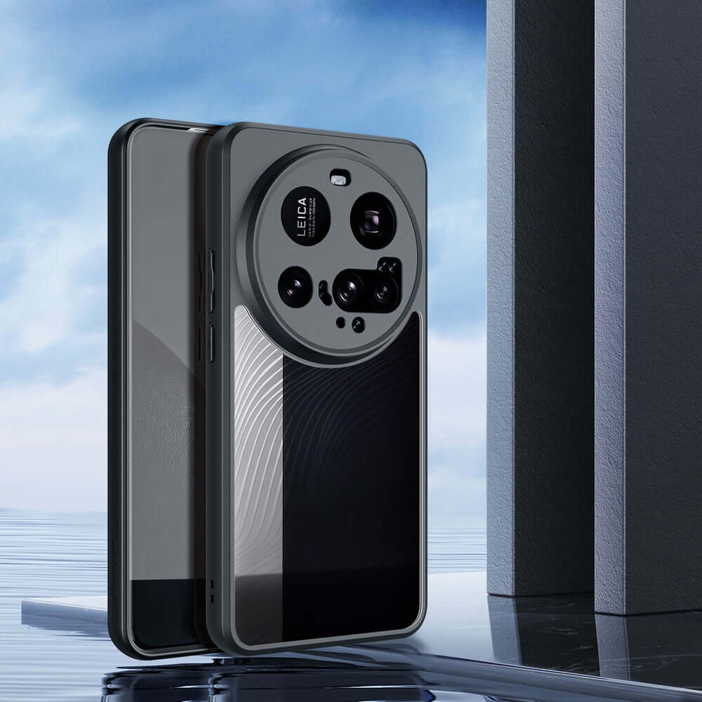 Handyhülle für Xiaomi 15 Ultra, Dux Ducis Aimo, Transparent mit Schwarzem Rahmen