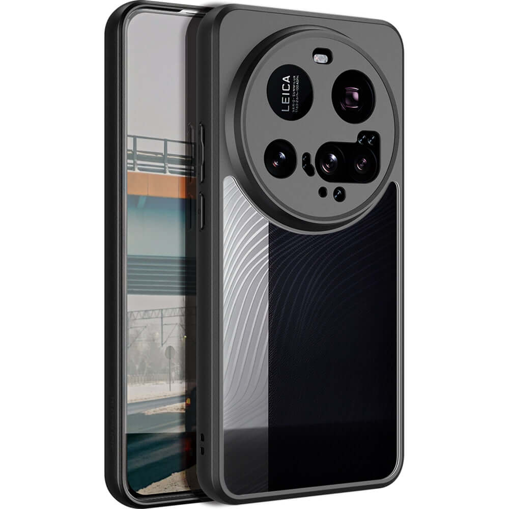 Handyhülle für Xiaomi 15 Ultra, Dux Ducis Aimo, Transparent mit Schwarzem Rahmen