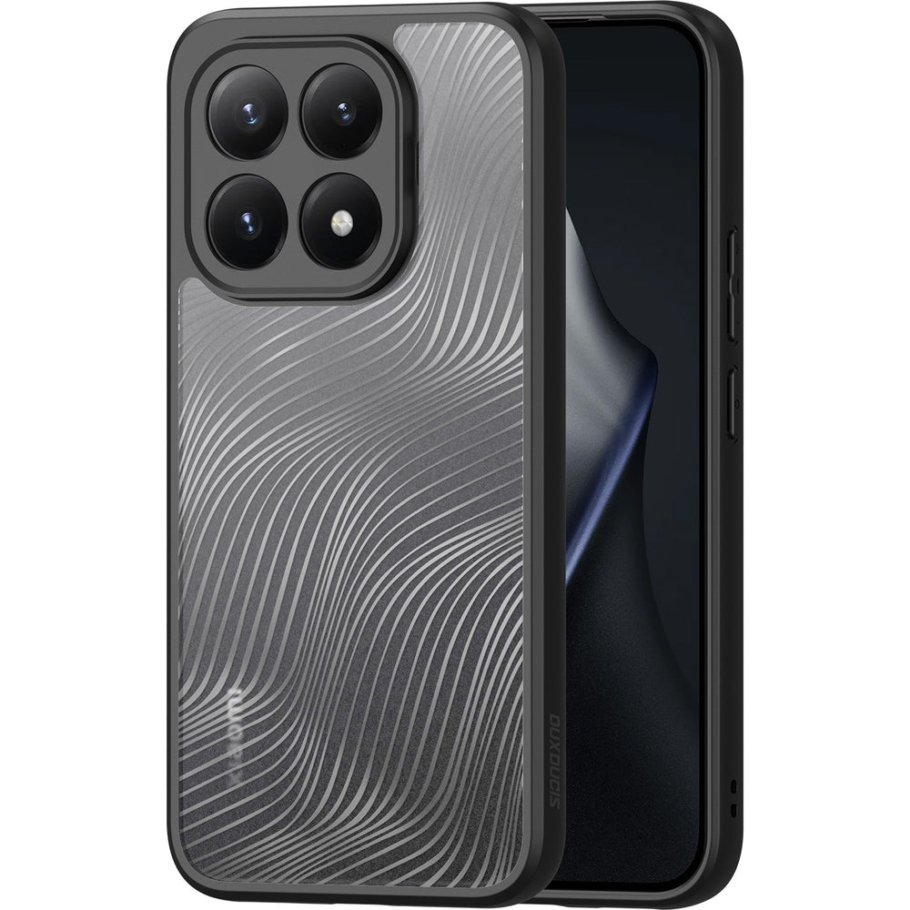 Handyhülle für Xiaomi 15T, Dux Ducis Aimo, Transparent mit schwarzen Rahmen