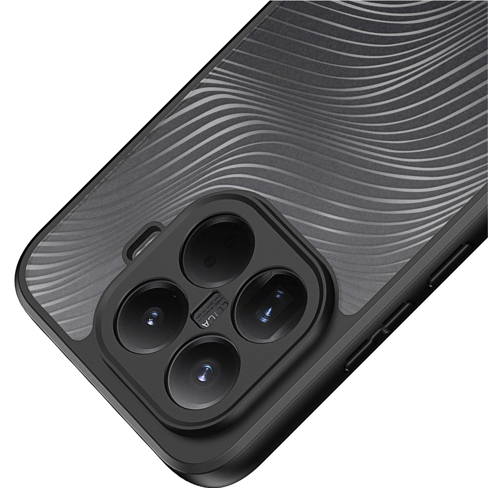 Handyhülle für Xiaomi 15T Pro, Dux Ducis Aimo, Transparent mit schwarzen Rahmen