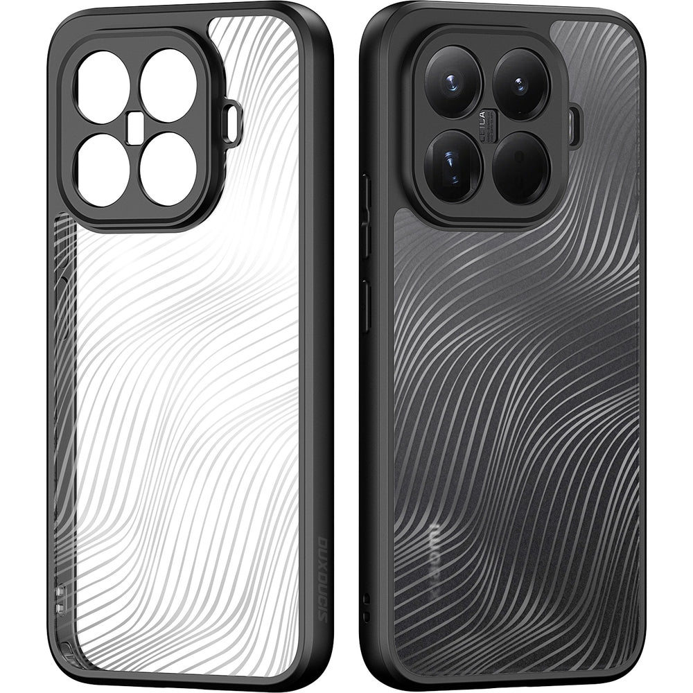 Handyhülle für Xiaomi 15T Pro, Dux Ducis Aimo, Transparent mit schwarzen Rahmen