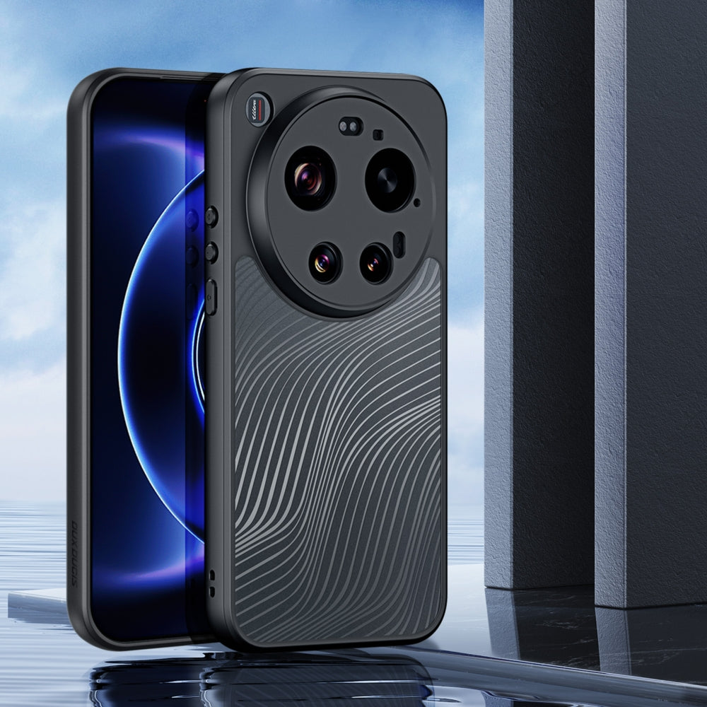 Handyhülle für Xiaomi 17 Ultra, Dux Ducis Aimo, Transparent mit Schwarzen Rahmen
