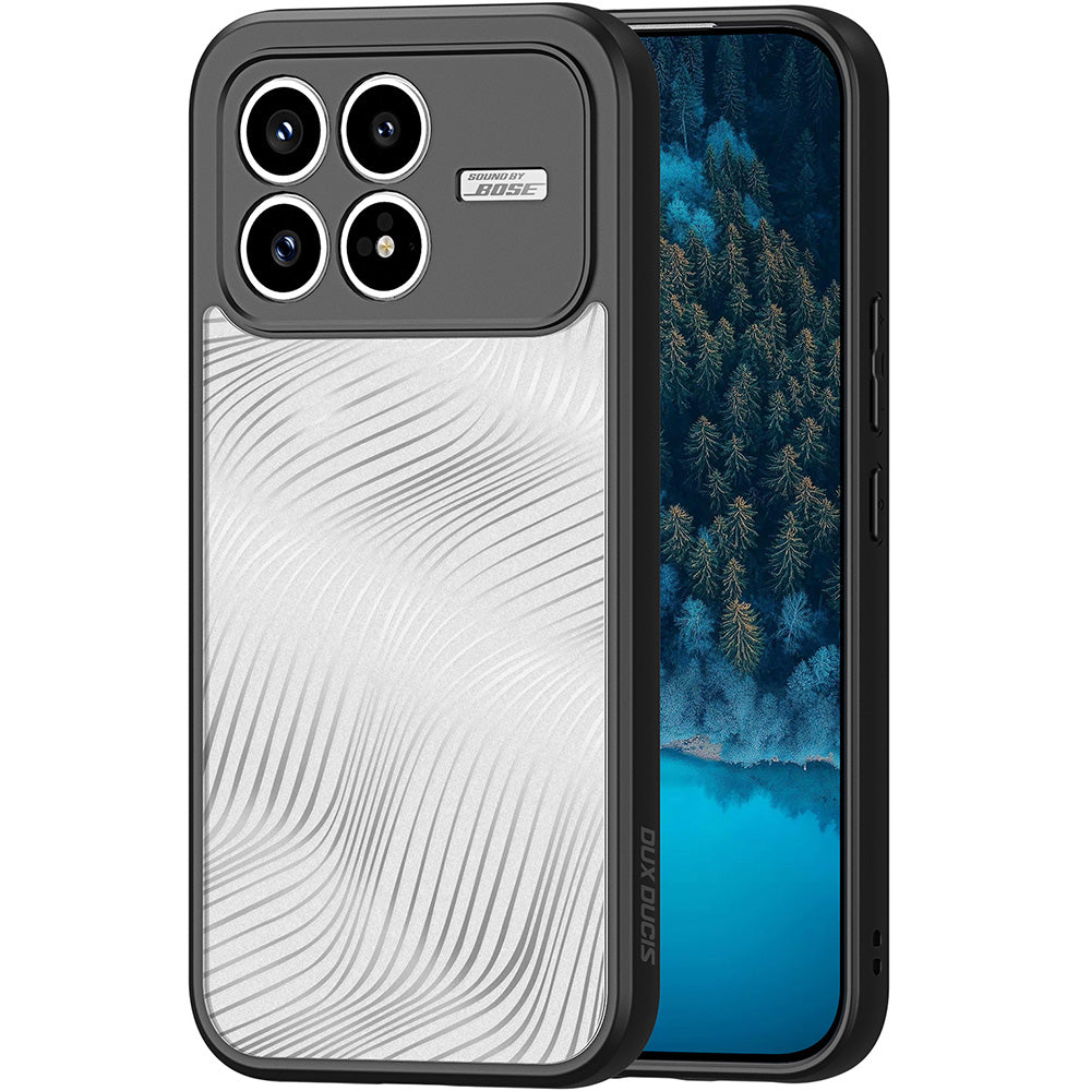 Handyhülle für Xiaomi POCO F8 Pro, Dux Ducis Aimo, Transparent mit Schwarzen Rahmen