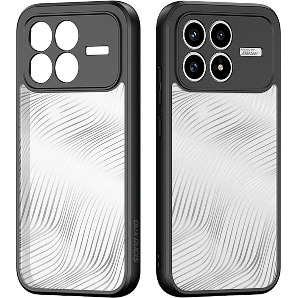 Handyhülle für Xiaomi POCO F8 Pro, Dux Ducis Aimo, Transparent mit Schwarzen Rahmen