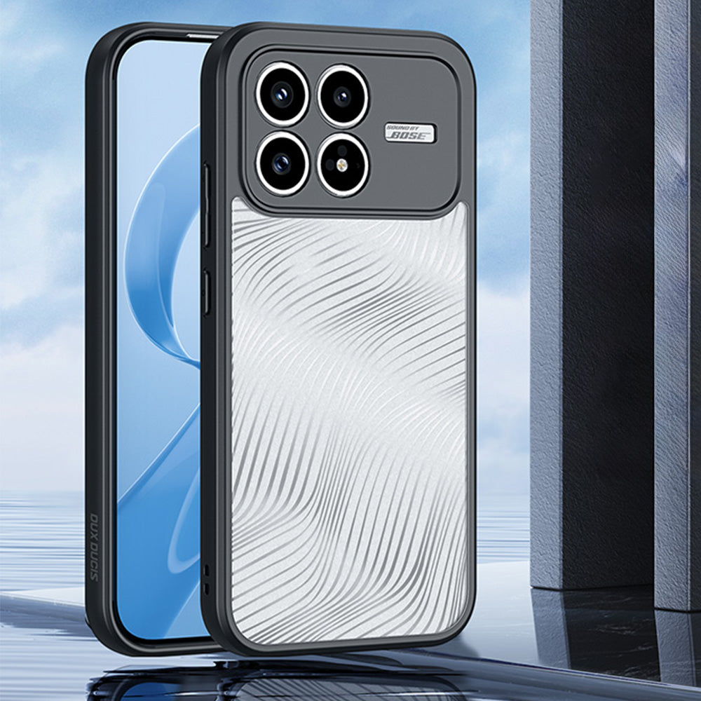 Handyhülle für Xiaomi POCO F8 Pro, Dux Ducis Aimo, Transparent mit Schwarzen Rahmen