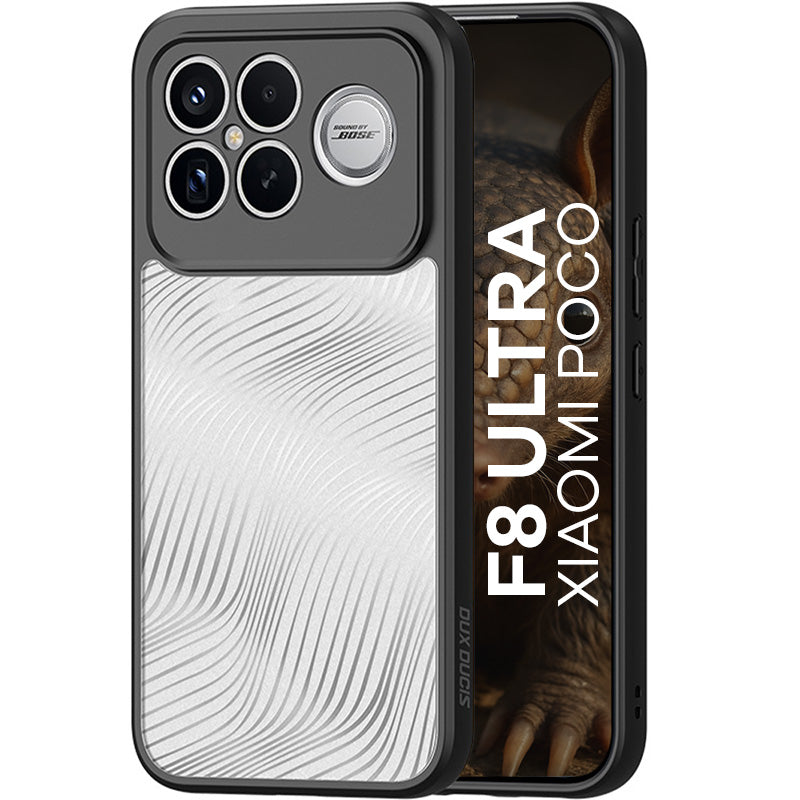 Handyhülle für Xiaomi POCO F8 Ultra, Dux Ducis Aimo, Transparent mit Schwarzen Rahmen