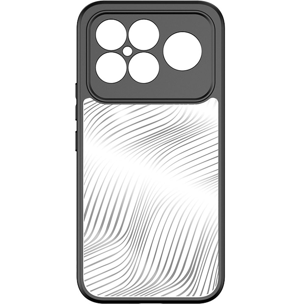 Handyhülle für Xiaomi POCO F8 Ultra, Dux Ducis Aimo, Transparent mit Schwarzen Rahmen