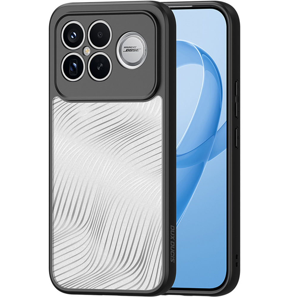 Handyhülle für Xiaomi POCO F8 Ultra, Dux Ducis Aimo, Transparent mit Schwarzen Rahmen