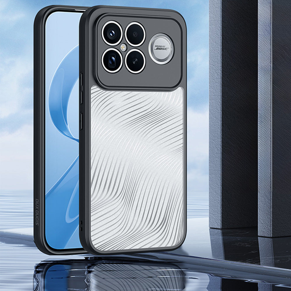 Handyhülle für Xiaomi POCO F8 Ultra, Dux Ducis Aimo, Transparent mit Schwarzen Rahmen
