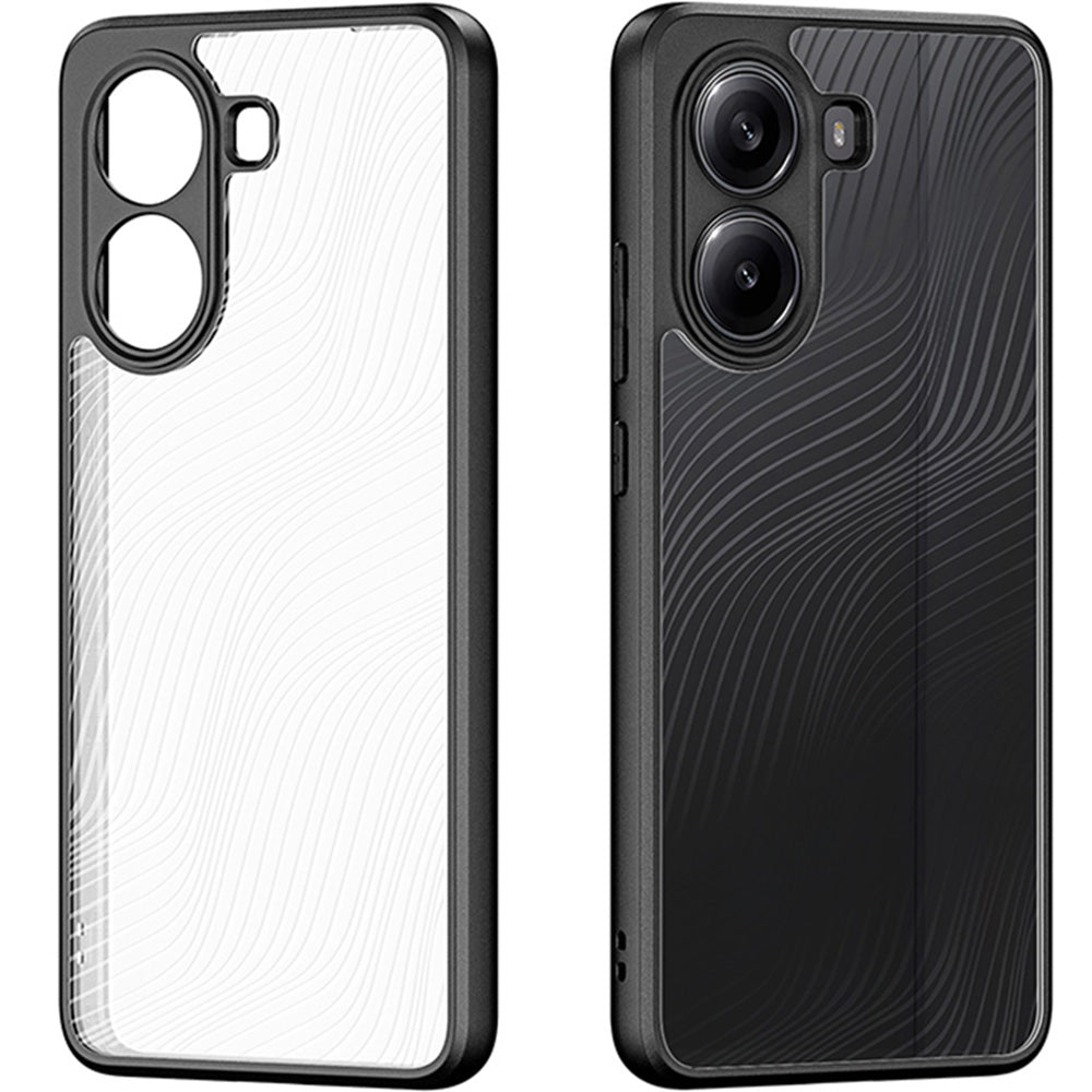 Handyhülle für Xiaomi POCO X7 Pro, Dux Ducis Aimo, Transparent mit Schwarzem Rand