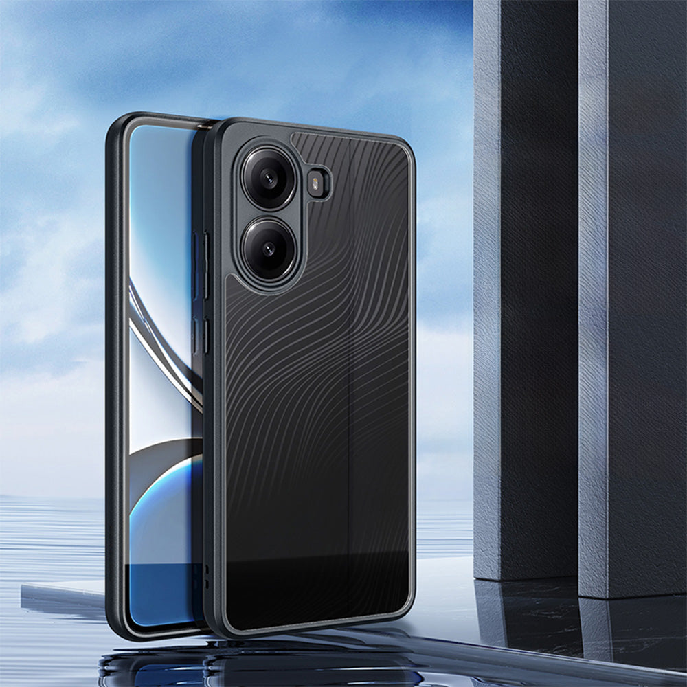 Handyhülle für Xiaomi POCO X7 Pro, Dux Ducis Aimo, Transparent mit Schwarzem Rand