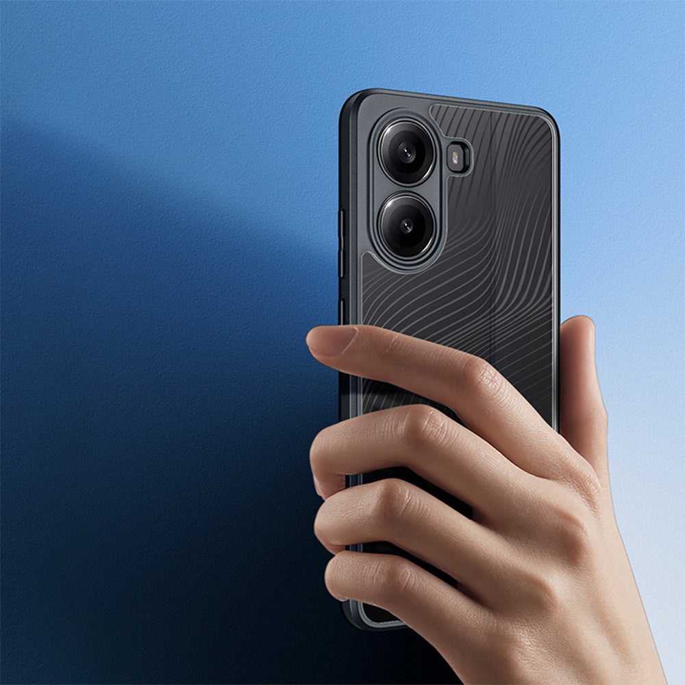 Handyhülle für Xiaomi POCO X7 Pro, Dux Ducis Aimo, Transparent mit Schwarzem Rand