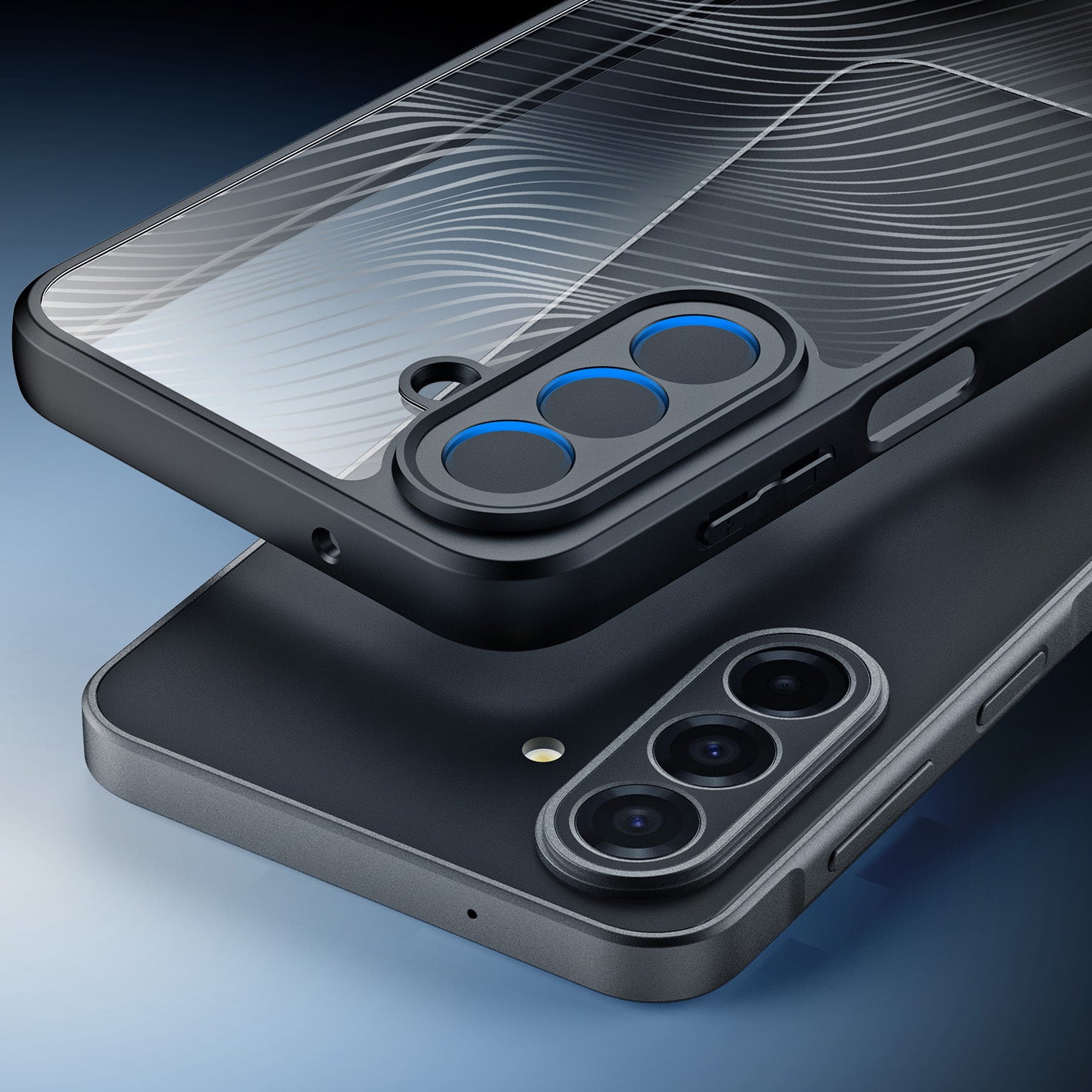 Handyhülle für Galaxy A27 5G, Dux Ducis Aimo, Transparent mit Schwarzen Rahmen
