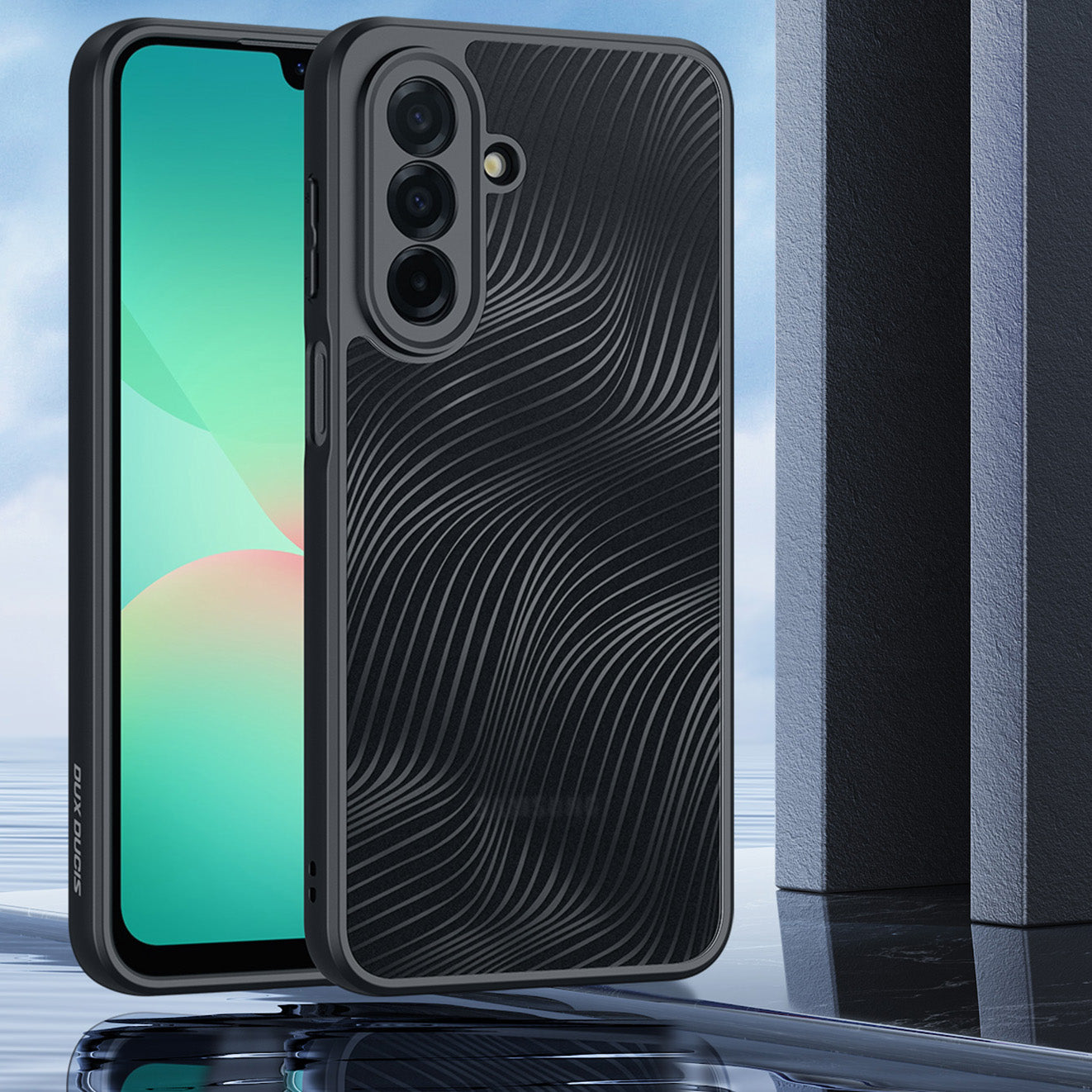Handyhülle für Galaxy A27 5G, Dux Ducis Aimo, Transparent mit Schwarzen Rahmen
