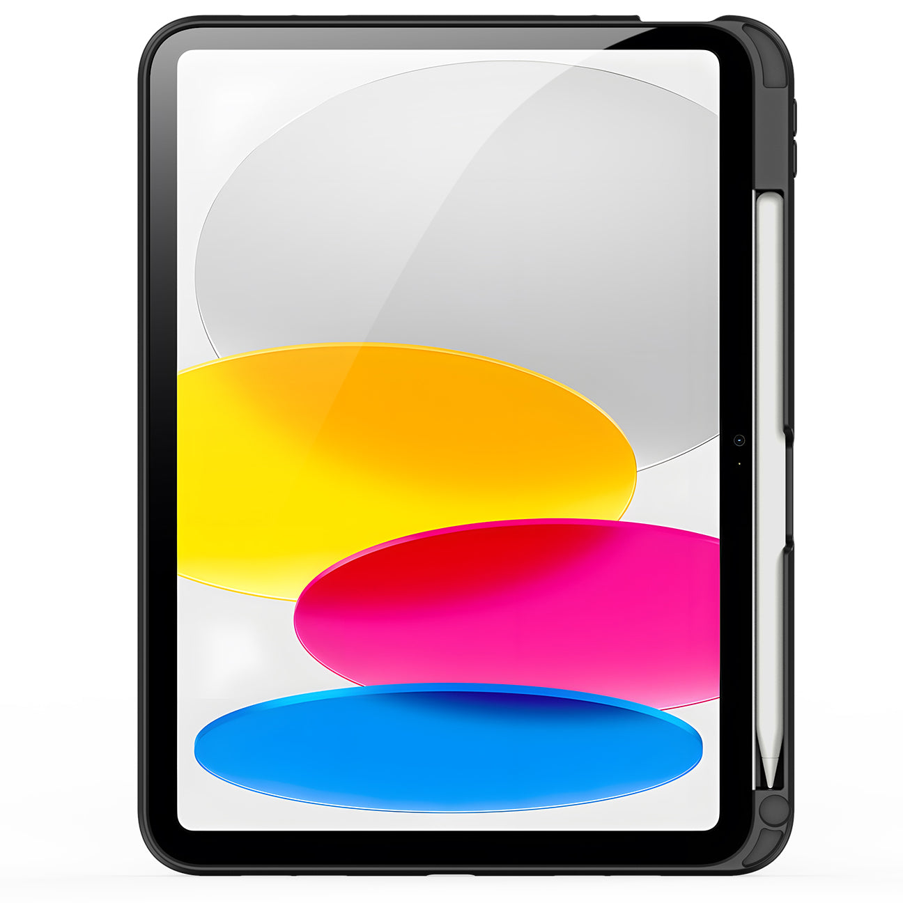 Schutzhülle mit Ständer für iPad 10.9 10 2022 / iPad 11 (A16) 2025, Dux Ducis Axis, Transparent-schwarz
