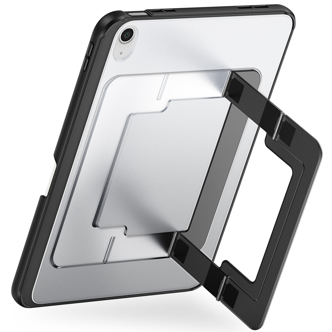 Schutzhülle mit Ständer für iPad 10.9 10 2022 / iPad 11 (A16) 2025, Dux Ducis Axis, Transparent-schwarz
