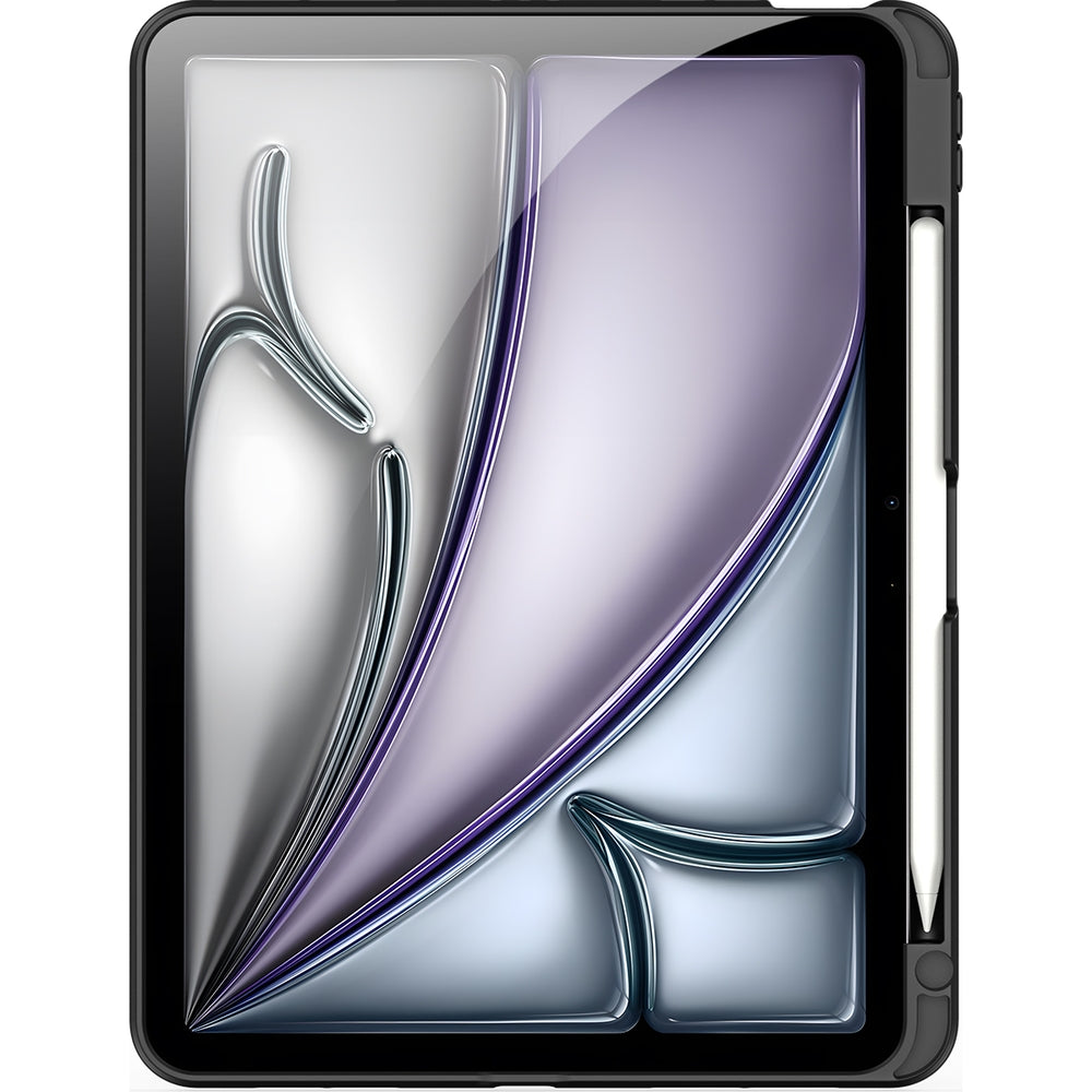Schutzhülle mit Ständer für iPad Air 11" / 10.9" 2020-2026 / Pro 11" 2018-2022, Dux Ducis Axis, Transparent-schwarz
