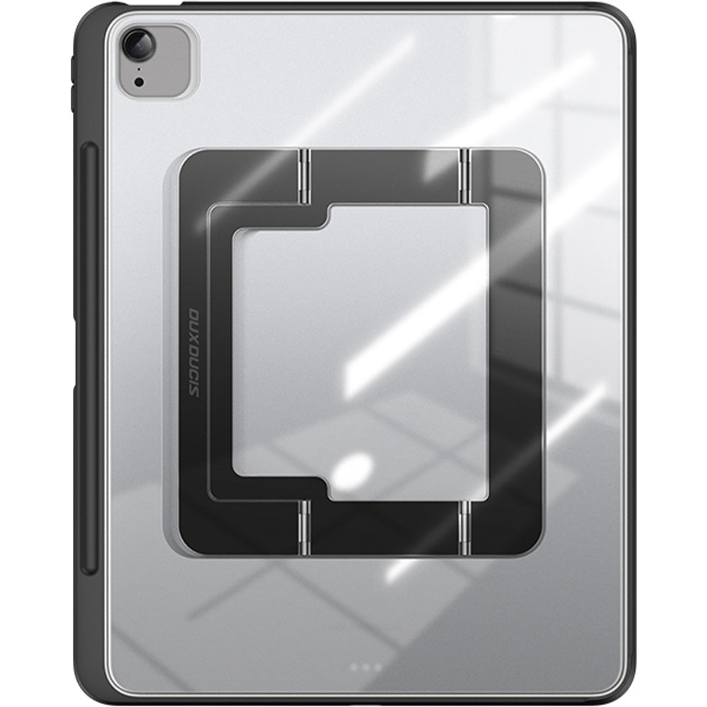 Schutzhülle mit Ständer für iPad Air 13" M4/M3/M2, Dux Ducis Axis, Transparent-Schwarz