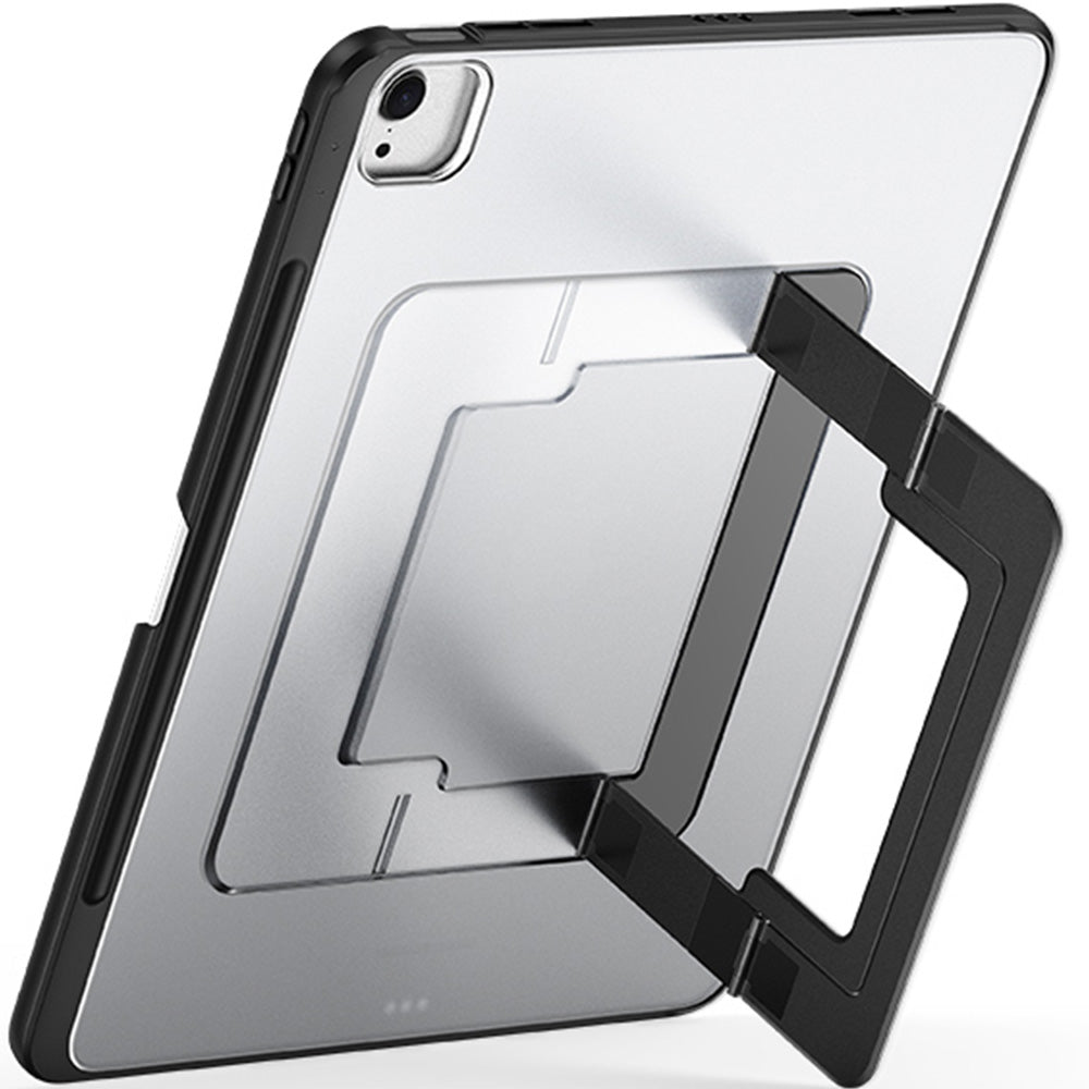 Schutzhülle mit Ständer für iPad Air 13" M4/M3/M2, Dux Ducis Axis, Transparent-Schwarz