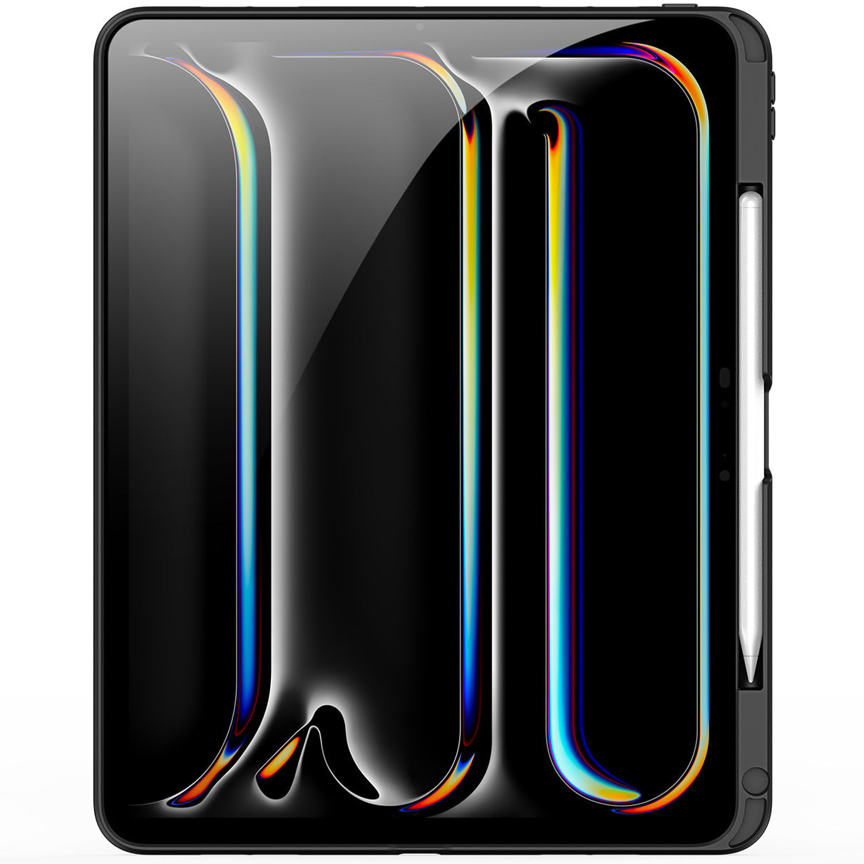 Schutzhülle mit Ständer für iPad Pro 11 M5 2025 / Pro 11" M4 2024, Dux Ducis Axis, Transparent-Schwarz