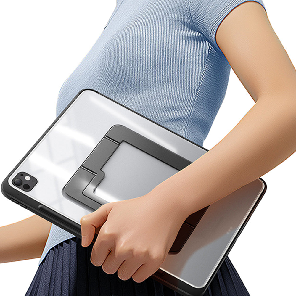 Schutzhülle mit Ständer für iPad Pro 13" 2025 / 2024, Dux Ducis Axis, Transparent-Schwarz