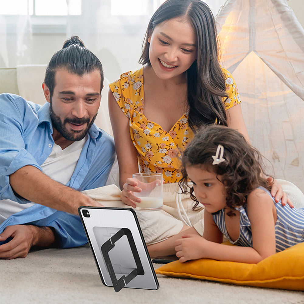 Schutzhülle mit Ständer für iPad Pro 13" 2025 / 2024, Dux Ducis Axis, Transparent-Schwarz