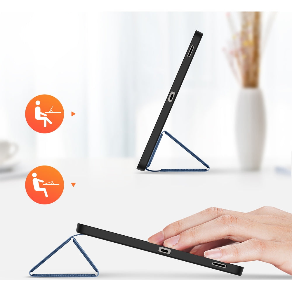 Handyhülle mit Klappe für Galaxy Tab S10 FE Plus, Dux Ducis Domo, Blau