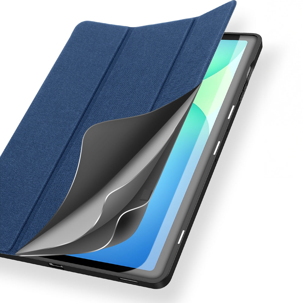 Handyhülle mit Klappe für Galaxy Tab S10 FE Plus, Dux Ducis Domo, Blau