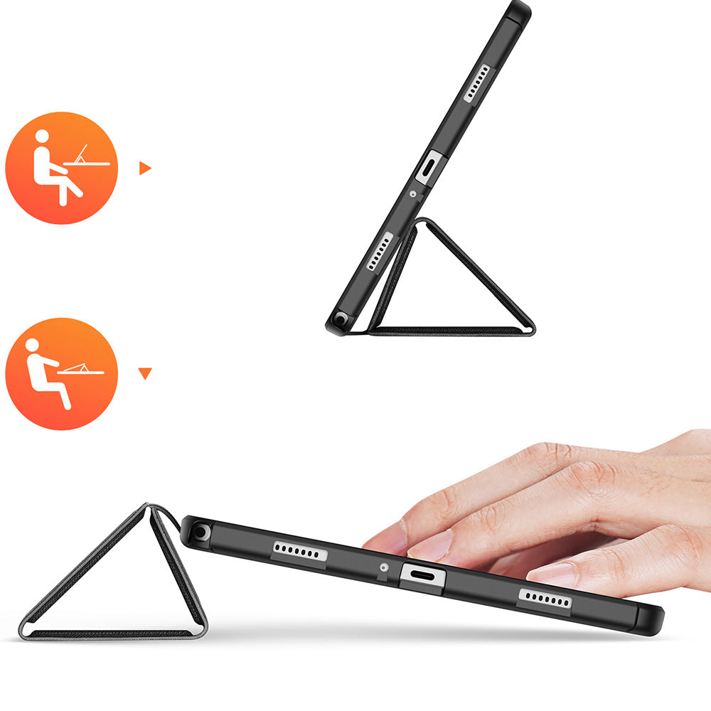 Schutzhülle mit Klappe für Galaxy Tab A11 Plus / A9 Plus, Dux Ducis Domo, Schwarz