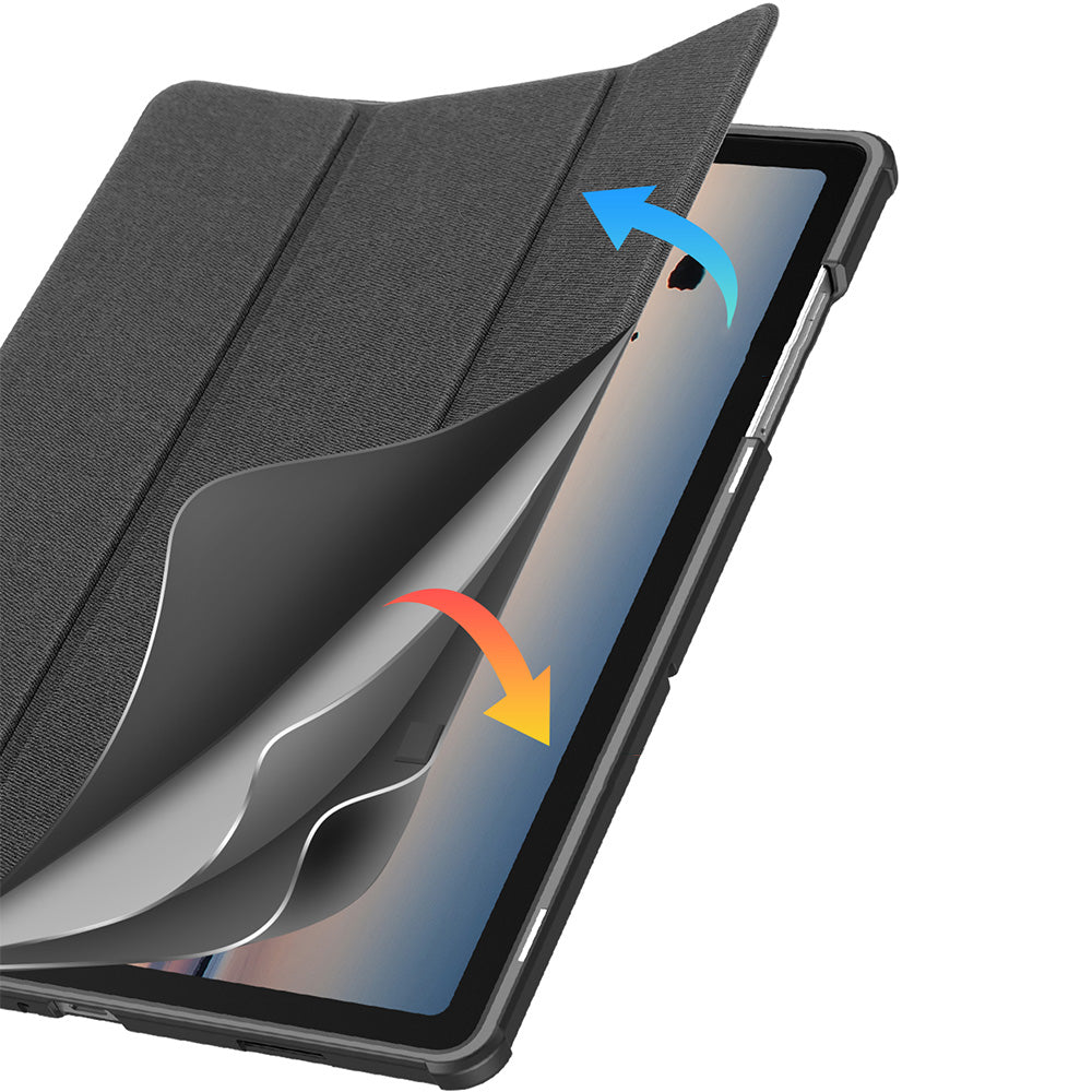 Schutzhülle mit Klappe für Galaxy Tab A11 Plus / A9 Plus, Dux Ducis Domo, Schwarz