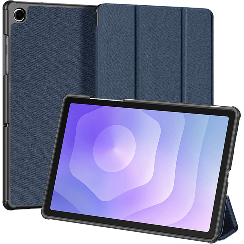 Schutzhülle mit Klappe für Galaxy Tab A11 Plus / A9 Plus, Dux Ducis Domo, Dunkelblau