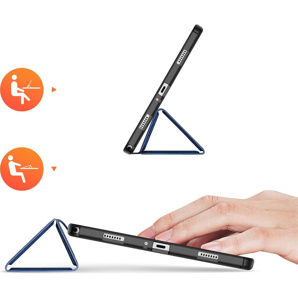 Schutzhülle mit Klappe für Galaxy Tab A11 Plus / A9 Plus, Dux Ducis Domo, Dunkelblau