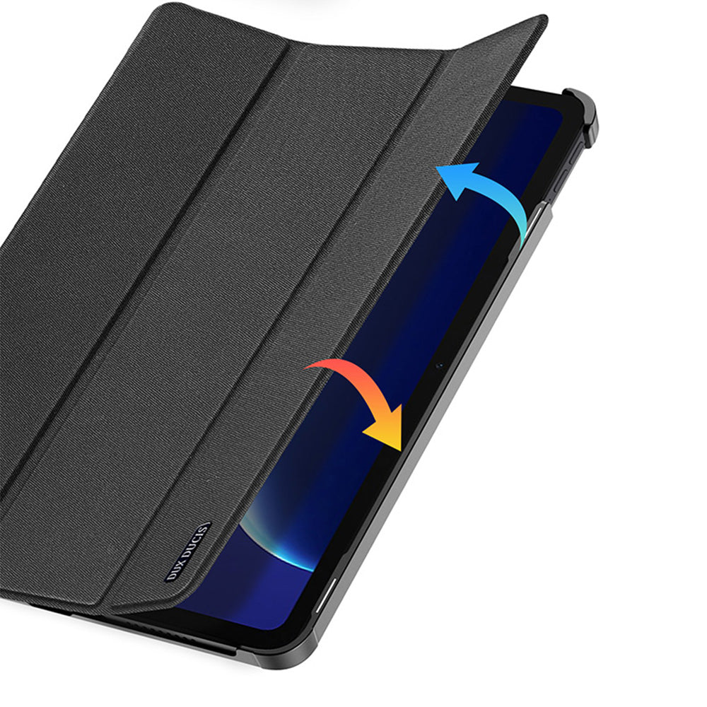 Schutzhülle mit Klappe für OnePlus Pad Go 2, Dux Ducis Domo, Schwarz